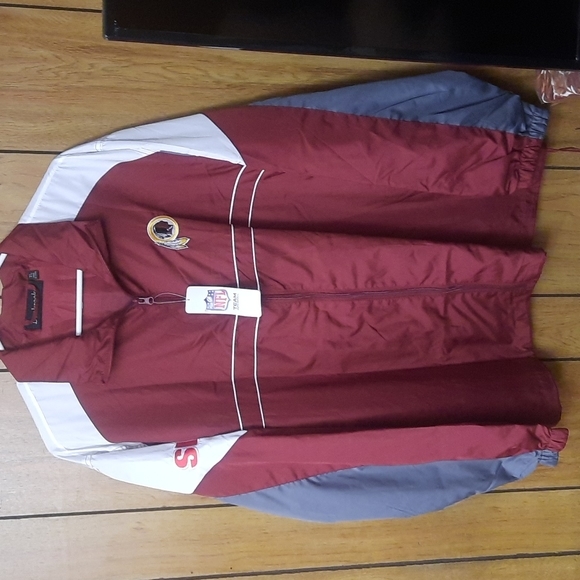 NFL TEAM APPAREL WASHINGTON REDSKINS WINDBREAKER - Picture 1 of 5